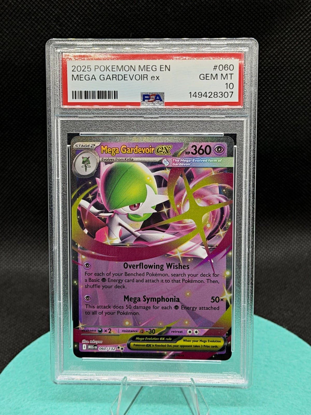 Mega Gardevoir ex Me01: Mega Evolution Holo 060/132 English 2025 PSA 10