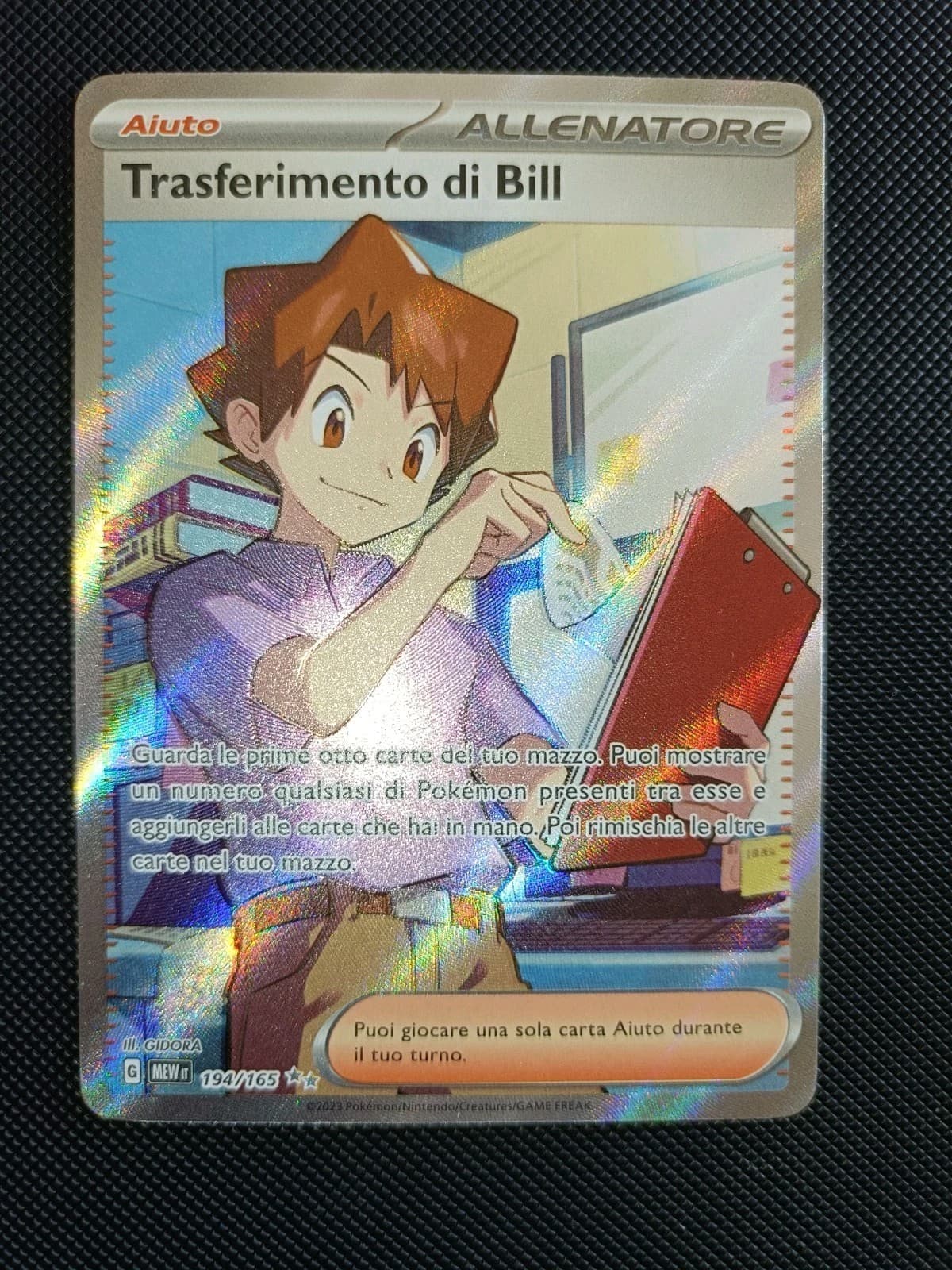 Trasferimento di Bill Full Art Pokemon 151 194/165 nMint Ita Carte Pokémon 1A3
