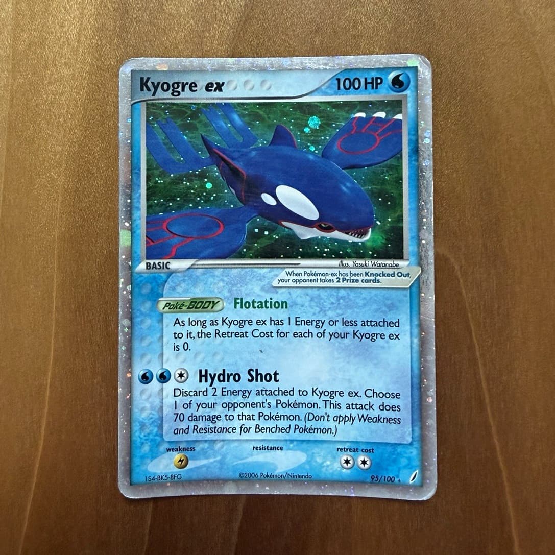 Pokemon TCG Kyogre ex 95/100 Crystal Guardians Holo UR 2006 EN