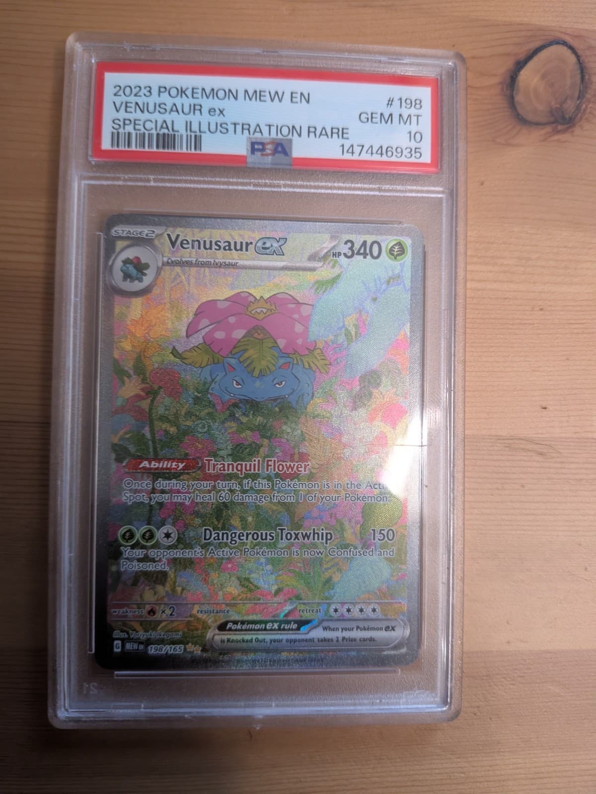 PSA 10 - Venusaur ex 198/165 Sv: Scarlet & Violet 151 Holo