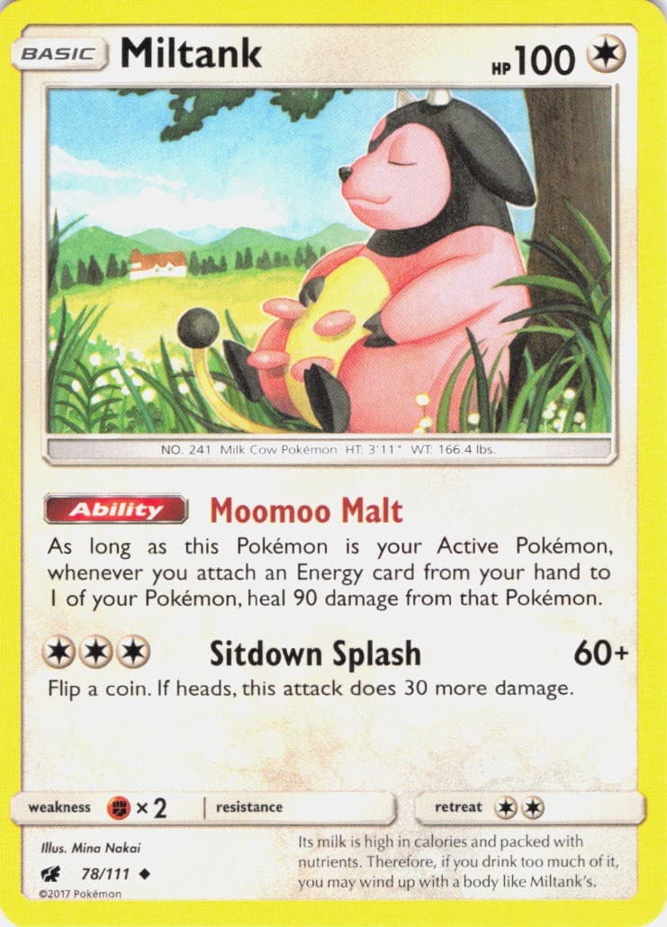 Miltank Crimson Invasion 78/111 Normal Pokemon TCG NM
