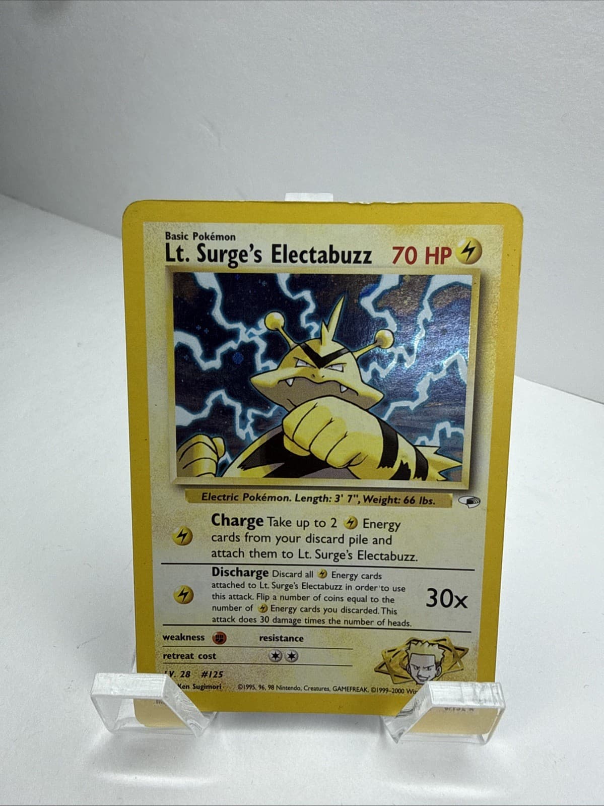 LT. SURGE’S ELECTABUZZ - 6/132 - Gym Heroes - Holo - Pokemon Card