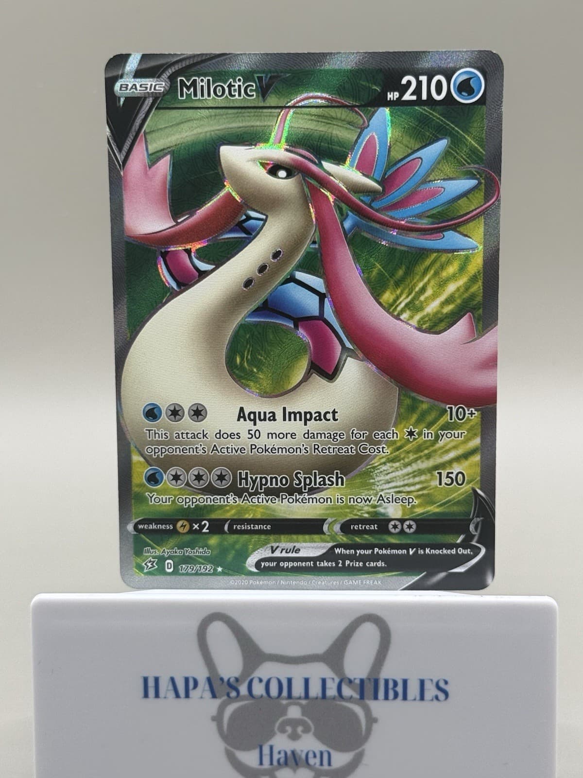 Milotic V 179/192 Pokemon TCG Rebel Clash Full Art Ultra Rare