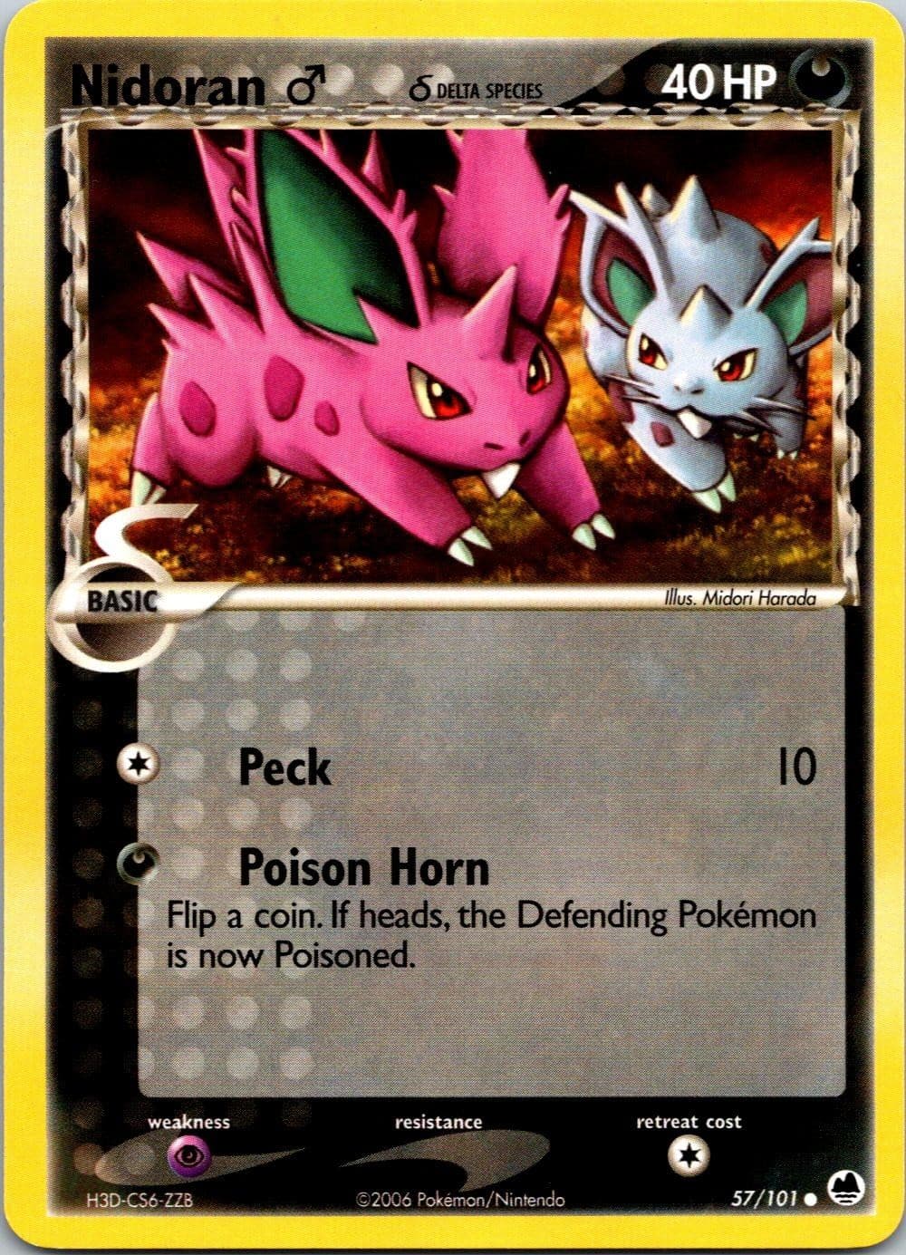 NIDORAN M Δ - 57/101 - DRAGON FRONTIERS - - LP