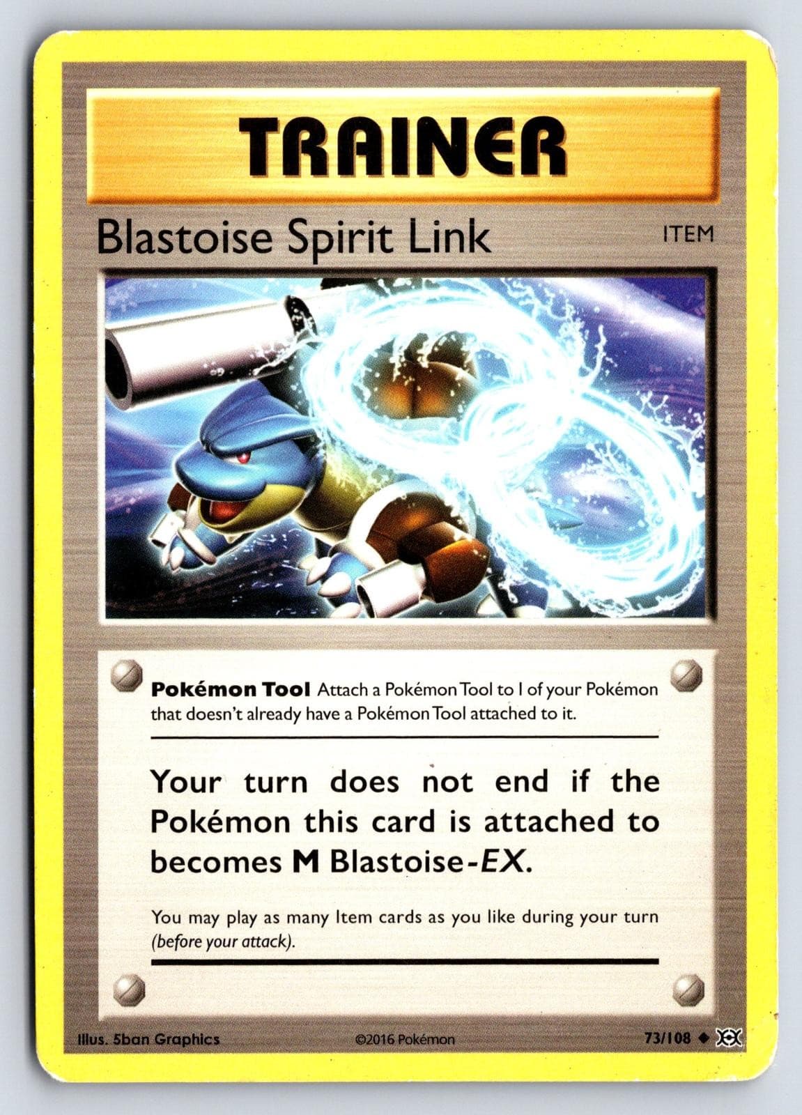 Blastoise Spirit Link 73/108 Evolutions Pokemon