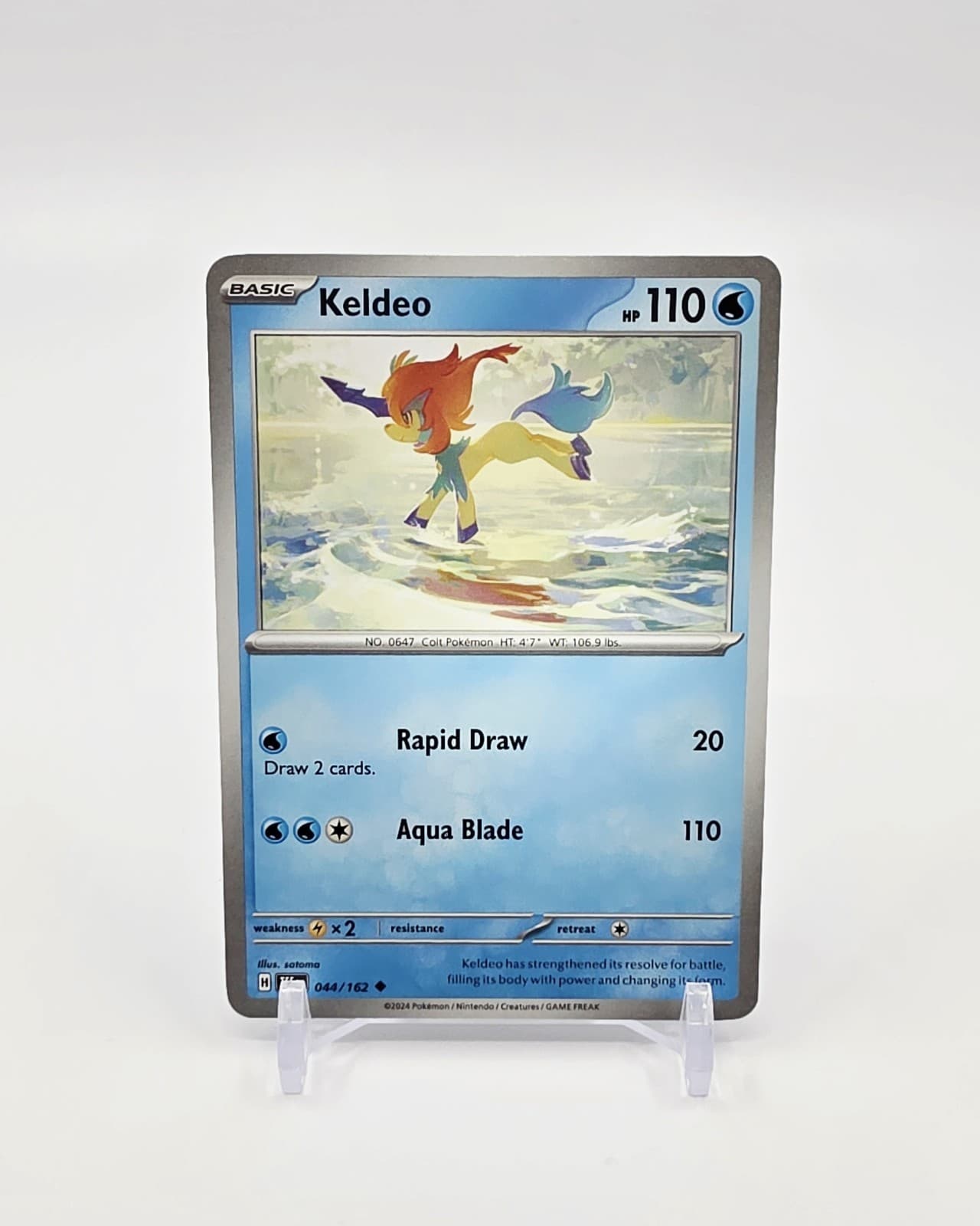 Keldeo Uncommon Pokémon TCG Temporal Forces 44/162