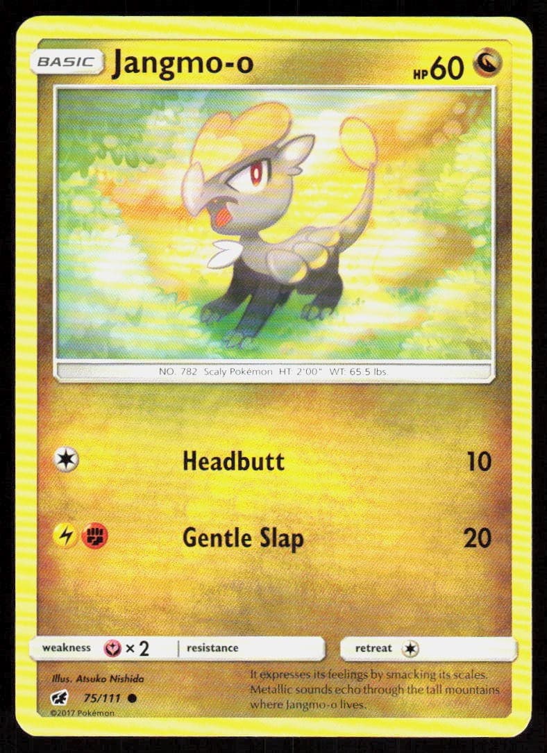 Jangmo-o 75/111 Common Crimson Invasion Pokemon Lightly Played