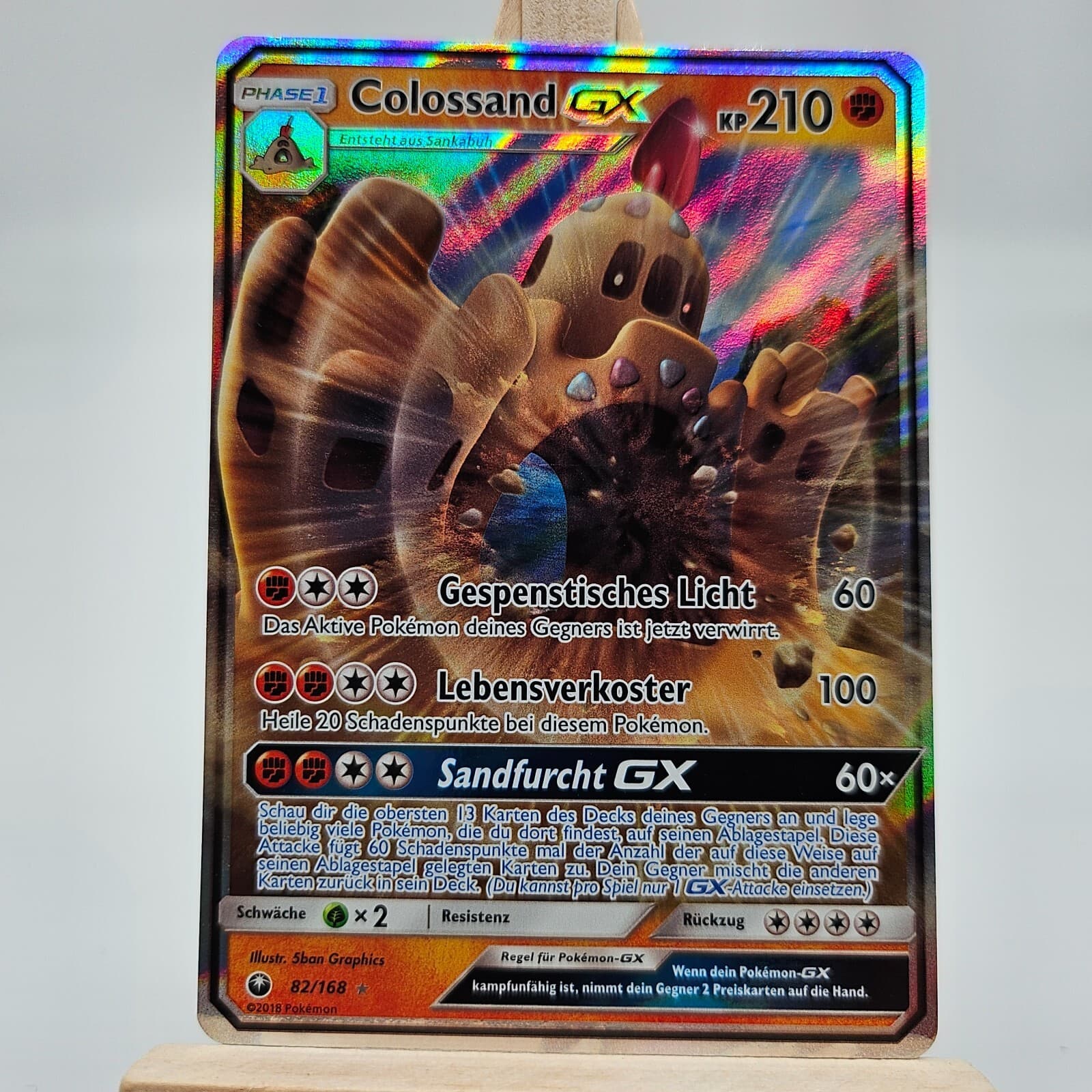 Pokémon Karte: Colossand GX 82/168 Sturm am Firmament Deutsch - Near Mint