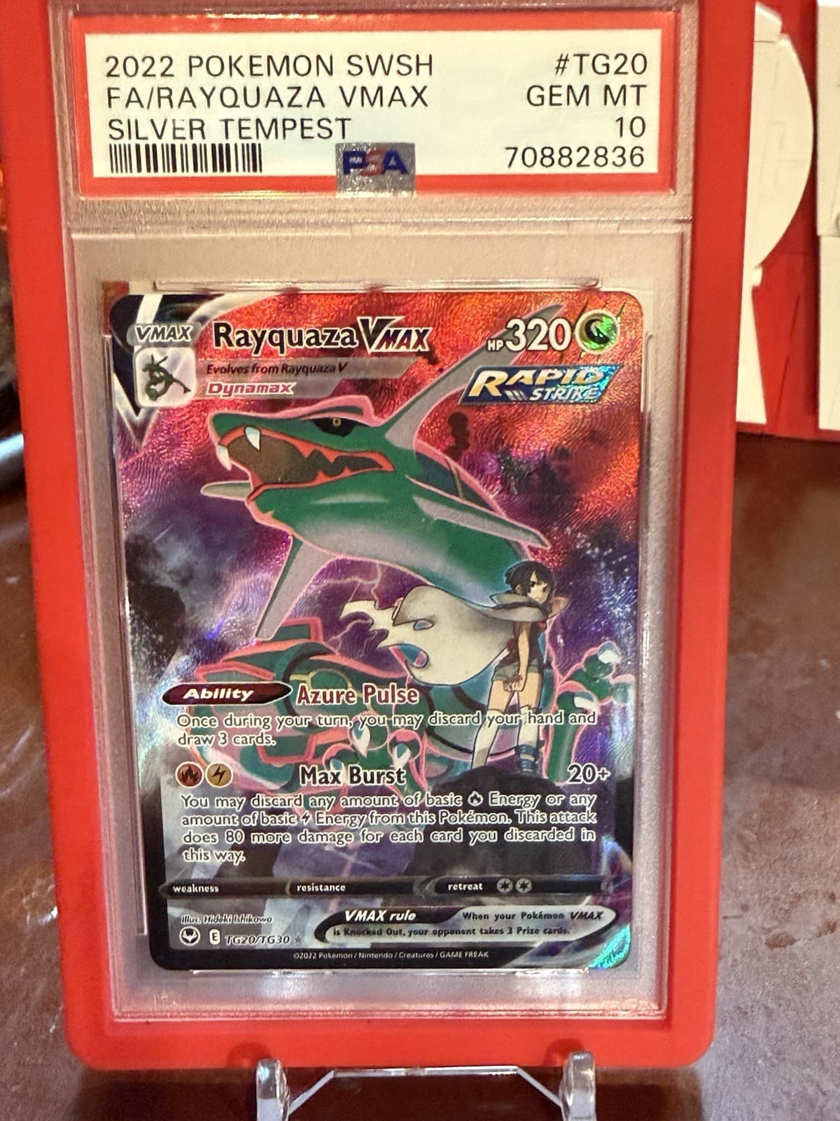 Rayquaza VMAX Silver Tempest Trainer Gallery TG20/TG30 PSA GEM MT 10!! 🐉🔥