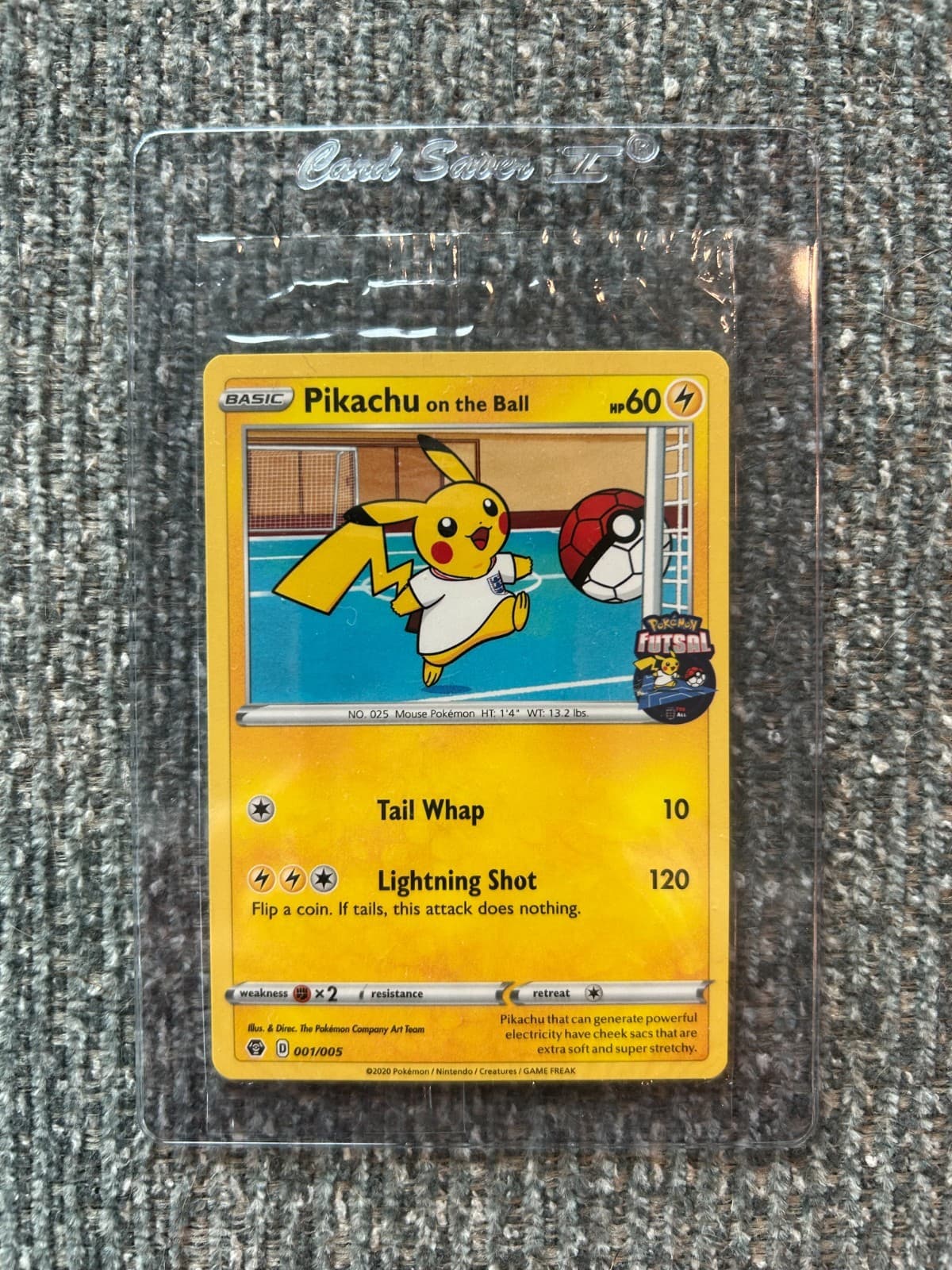 Pikachu On The Ball Pokemon TCG 2020 Futsal Promo UK Exclusive 001/005 Sealed