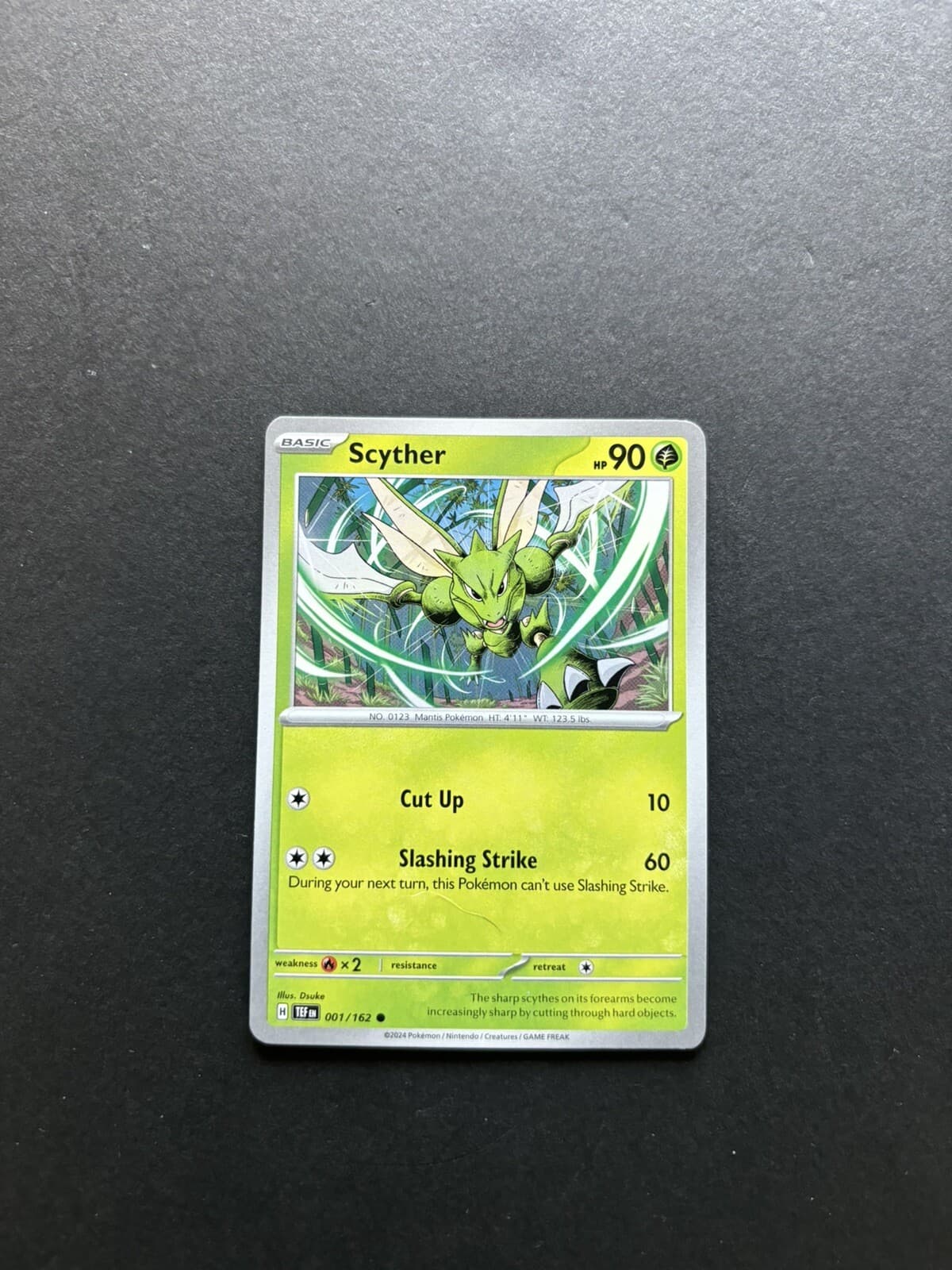2024 Pokémon Temporal Forces - Scyther No. 1/162