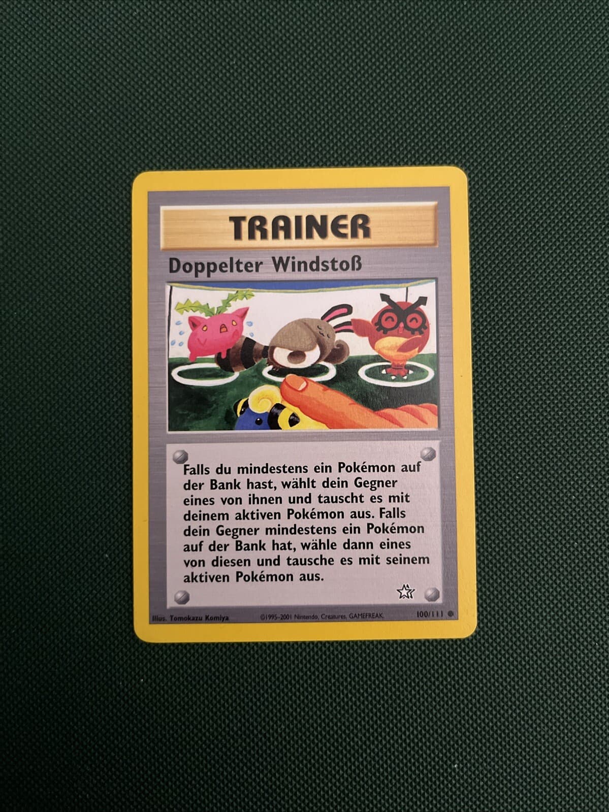 Pokemon Neo Genesis 100/111 - Doppelter Windstoß Deutsch Trainer