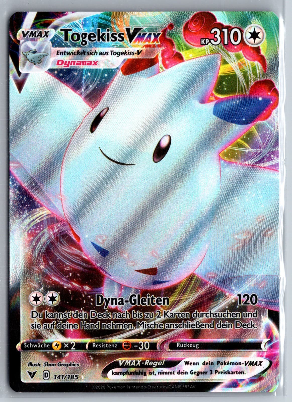 Pokemon Togekiss VMAX VIV Farbenschock 141/185 NM Deutsch