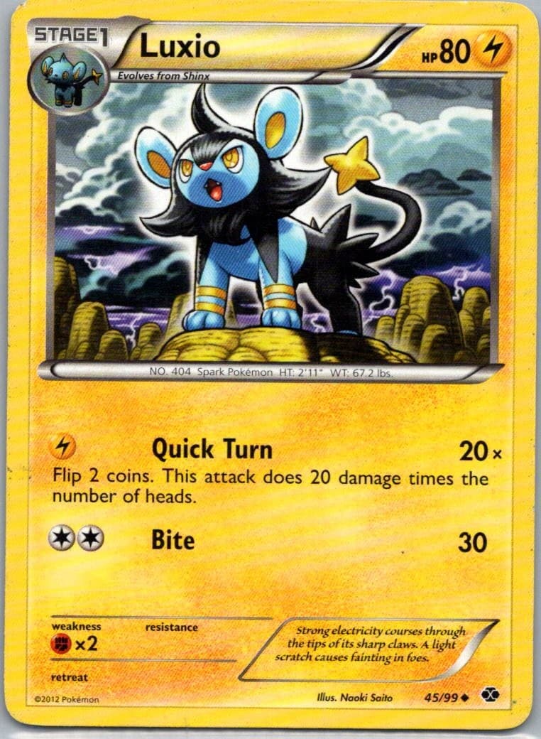 Pokemon TCG Luxio 45/99 Next Destinies MP