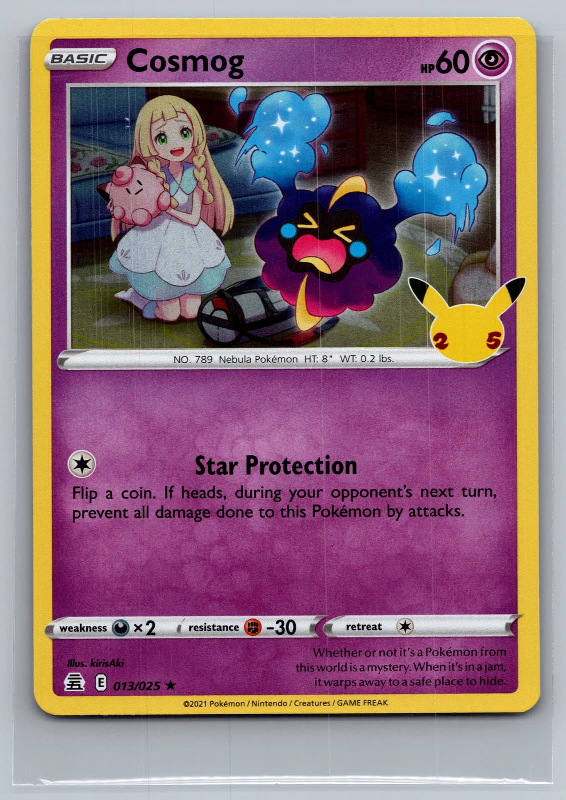 Cosmog 13/25 Celebrations Holo Rare Pokemon TCG NM — photo 1 of 2