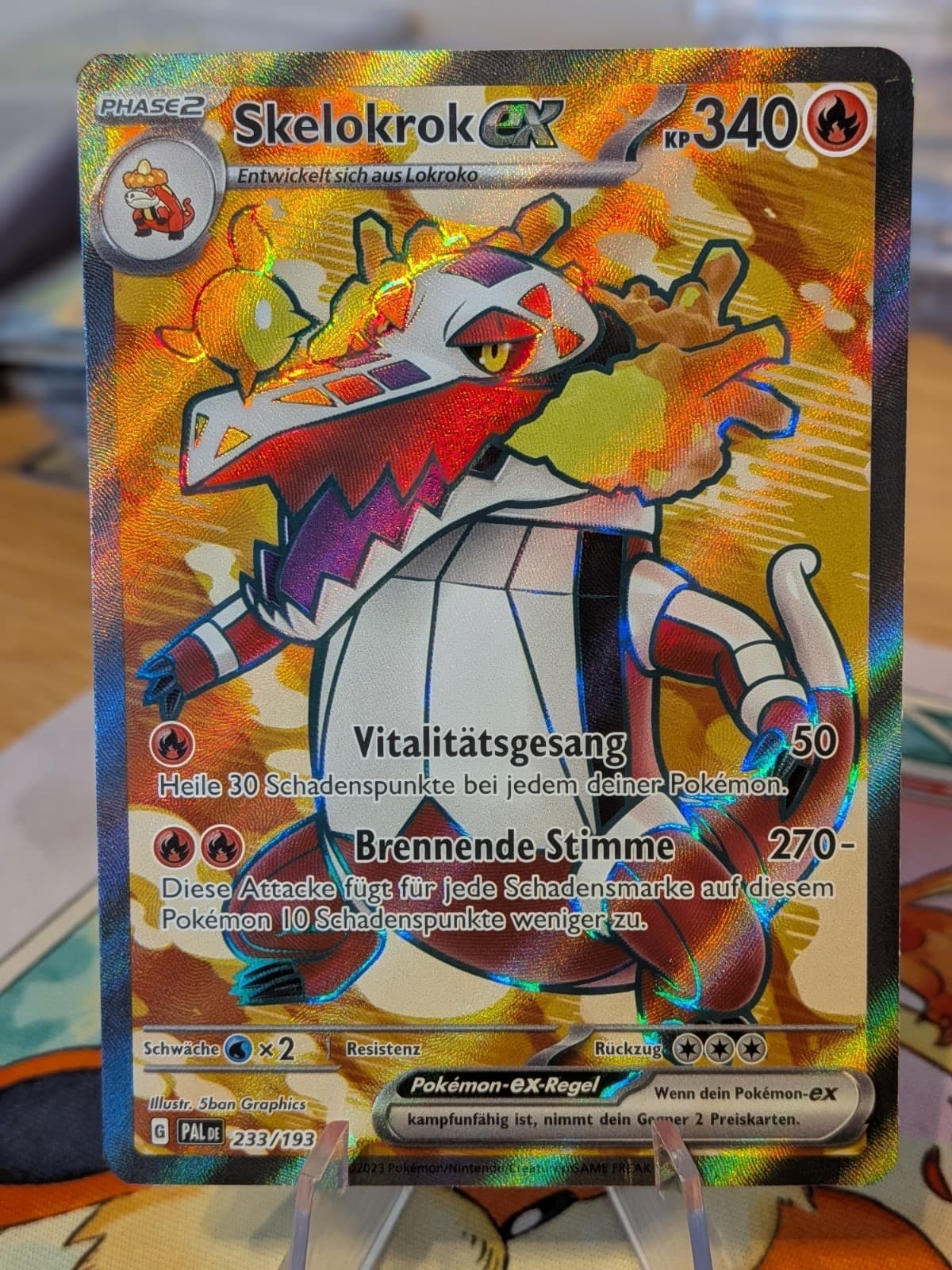 POKEMON - Entwicklungen in Paldea - Skelokrok EX - 233/193 - deutsch