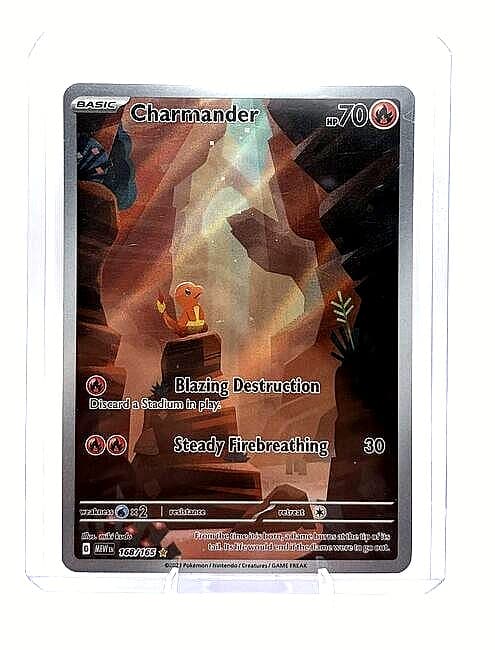 Pokemon 151 Charmander 168/165 Illustration Rare Holo NM