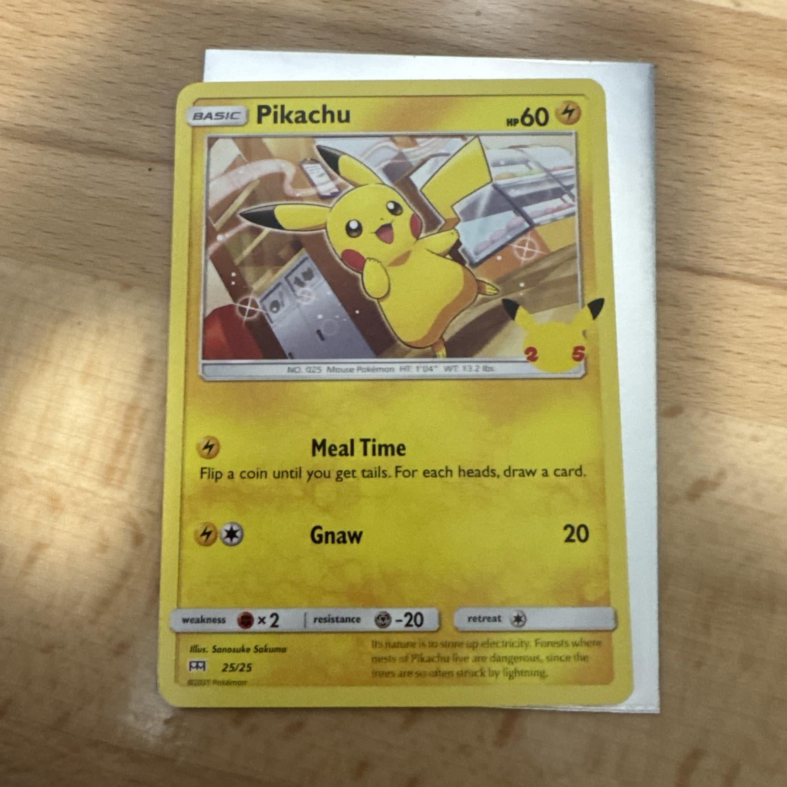 Pikachu 25/25 McDonald's Collection 2021 Pokemon NM - Non Holo