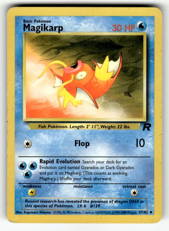 Magikarp 47/82 Unlimited Uncommon Team Rocket