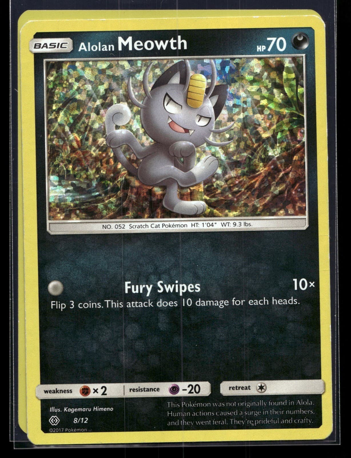 Alolan Meowth Holo Promo McDonald's Promos 2017 008/012 MP