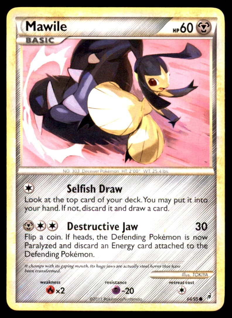 Mawile 64/95 Common Call of Legends Pokemon Moderately Played
