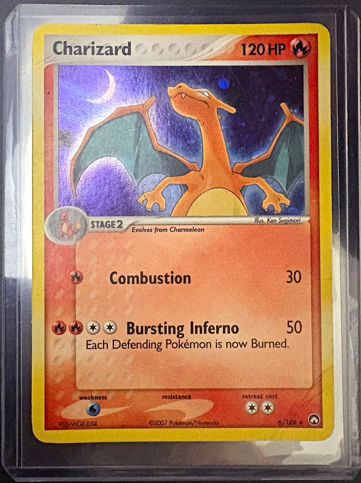 Pokémon TCG Charizard 6/108 EX Power Keepers 2007 Holo Rare 120 HP Stage 2