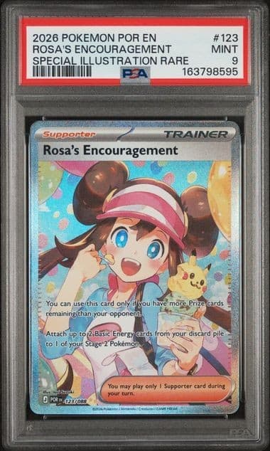 PSA 10 ROSA'S ENCOURAGEMENT 123/088 Special Illustration Rare 2026 Pokemon