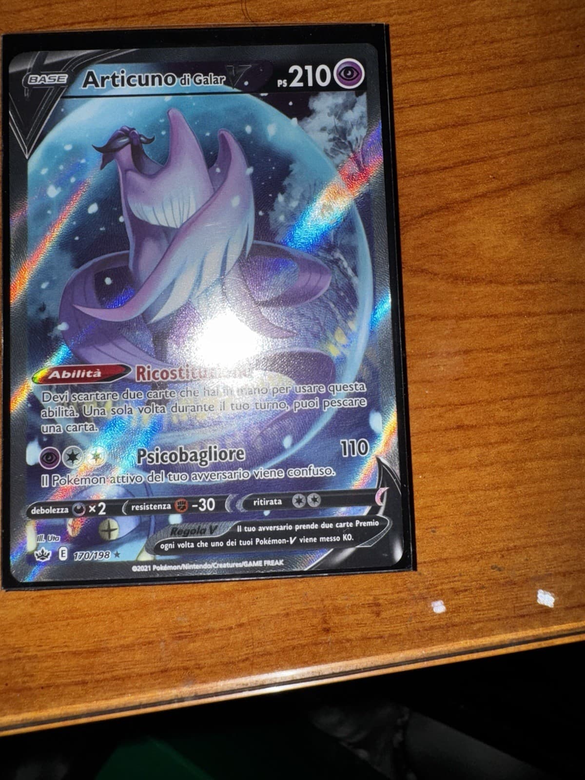 Articuno Di Galar V Alternative Art Regno Glaciale CRE 170 Nm Ita