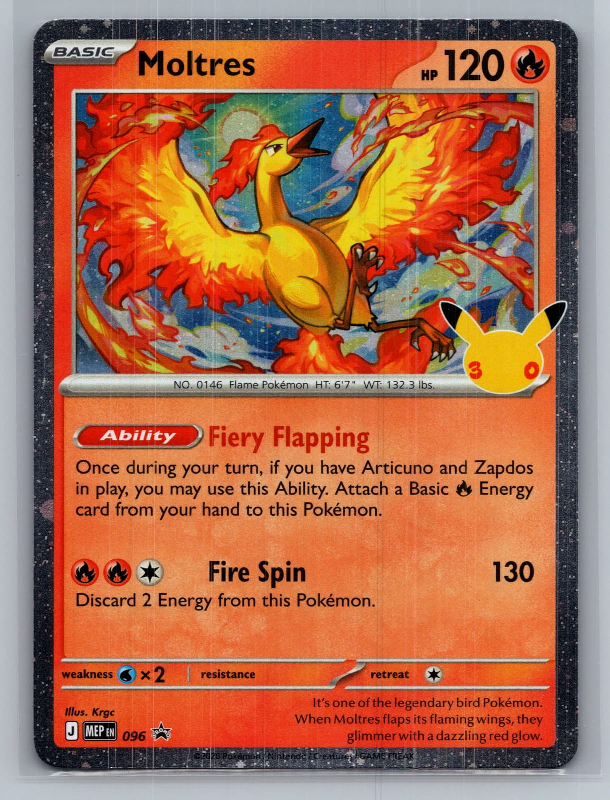 Moltres #096 Mega Evolution Pokemon TCG