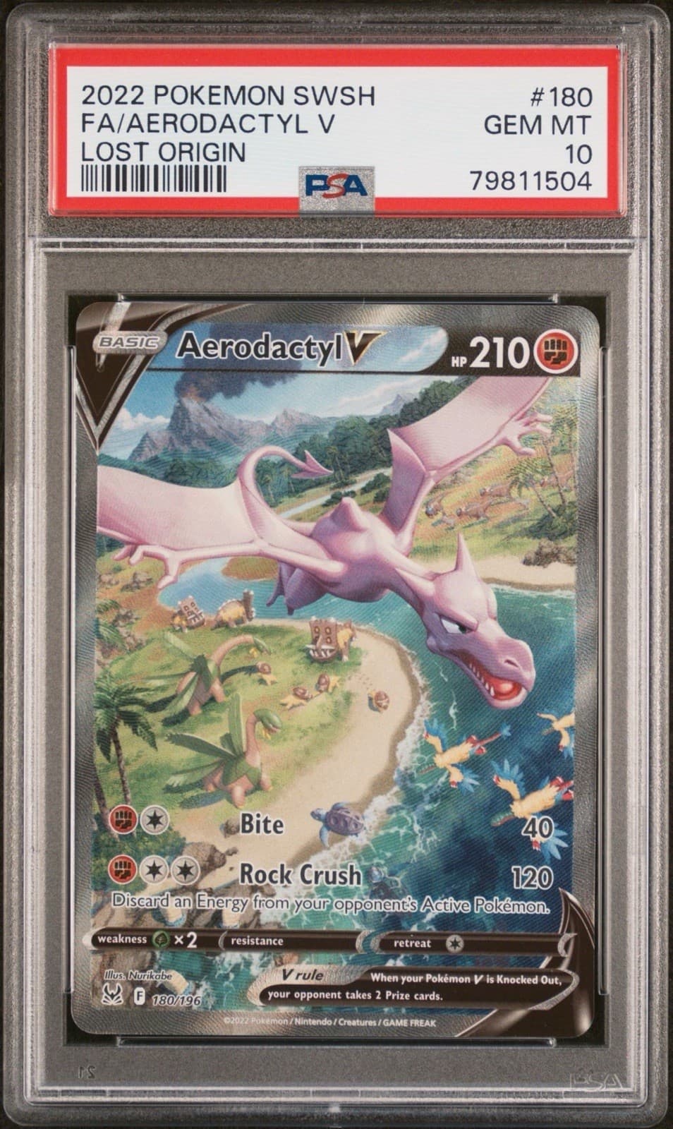 Aerodactyl V (Alternate Full Art) 180/196 PSA 10
