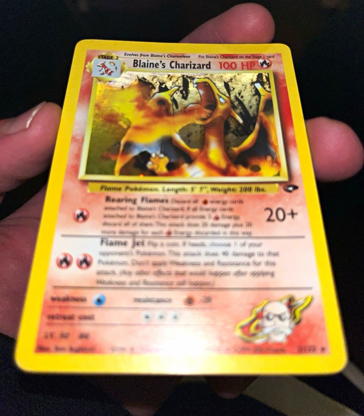 Blaine's Charizard 2/132 Gym Challenge Holo Rare Unlimited 100 HP English