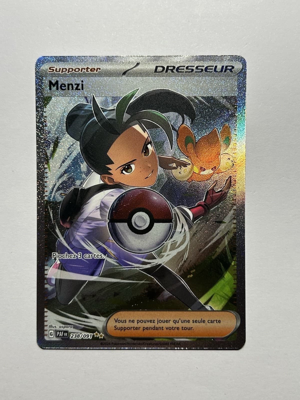 Carte Pokémon Menzi 238/091 EV4.5 Destinées de Paldea PAF