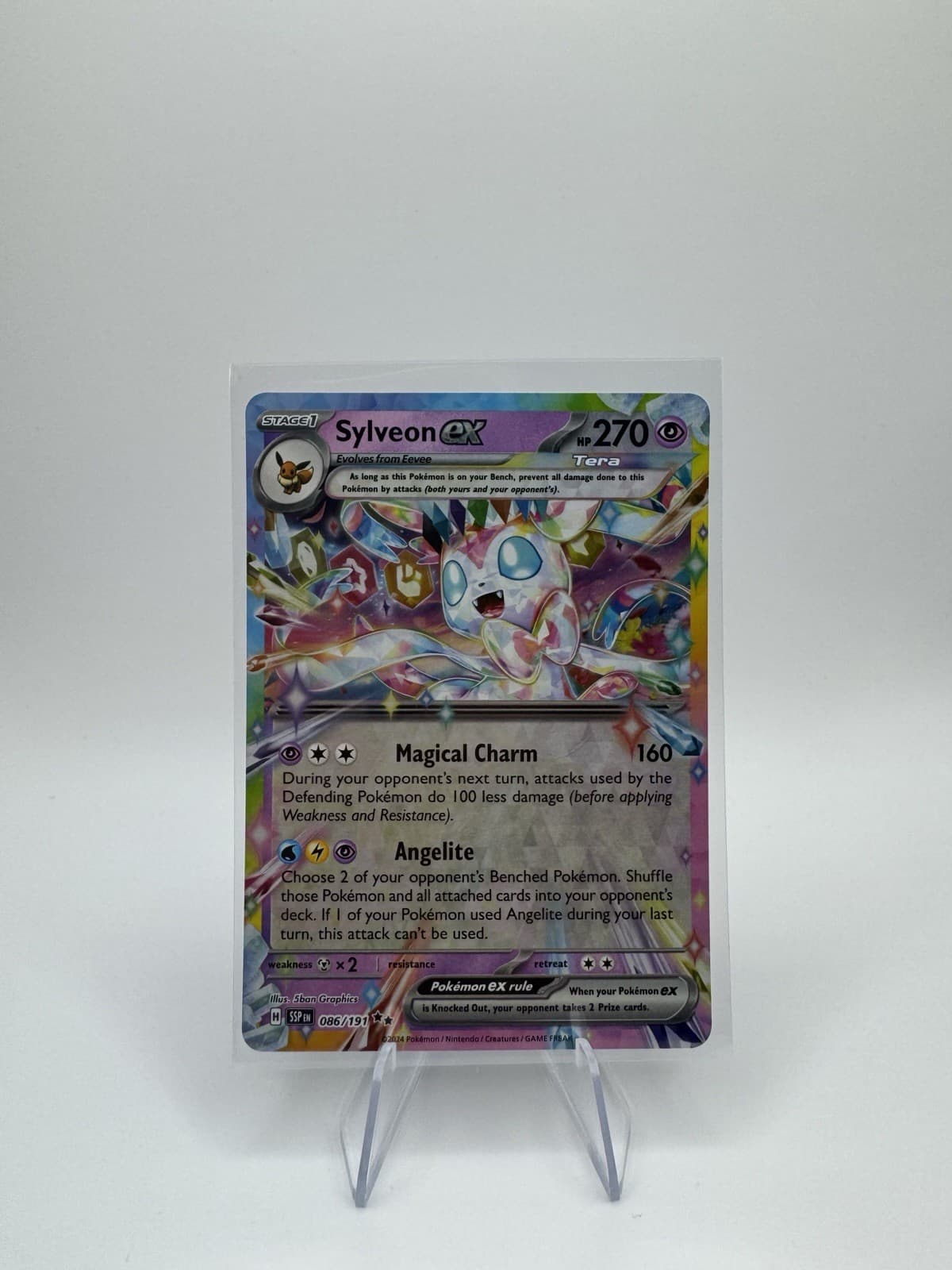 Sylveon EX Surging Sparks Double Rare Card 86/191 NM Condition