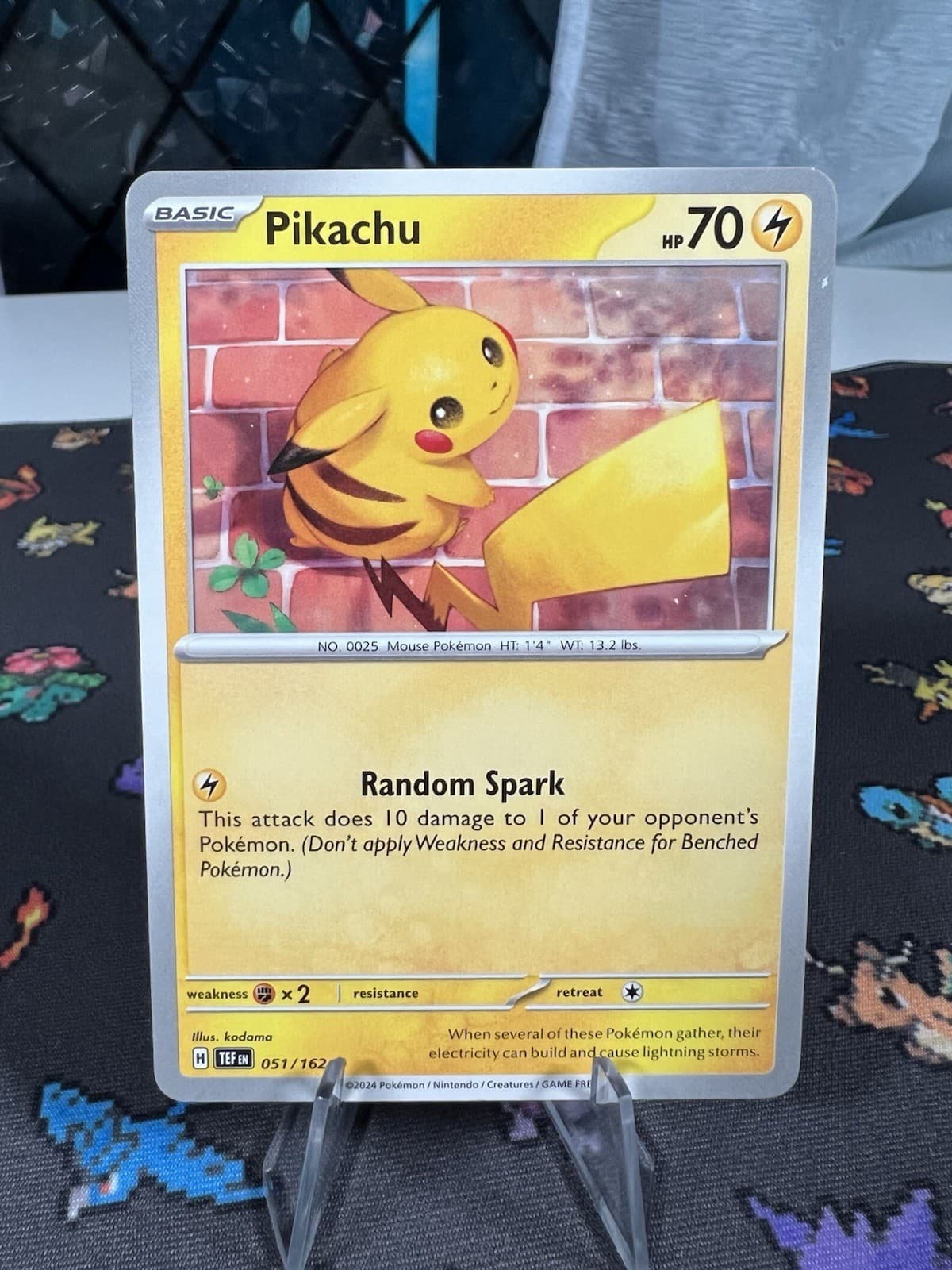 Pikachu #51 S&V Temporal Forces Non-holo Pokemon TCG Card 2024 051/162 Free Ship