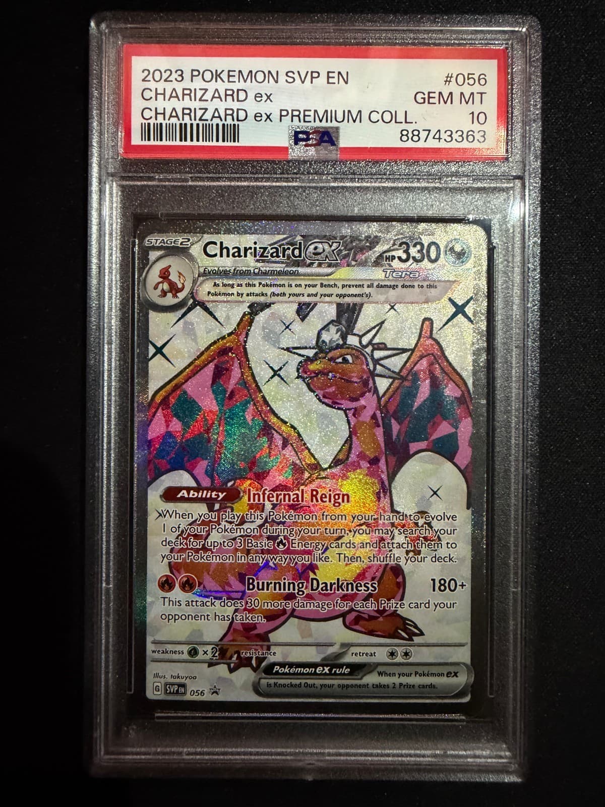 PSA 10 Charizard ex Promo Charizard ex Premium Collection #056