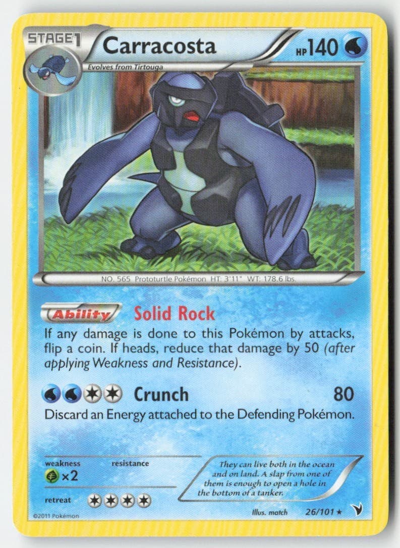 Carracosta 26/101 Rare MP Regular - Noble Victories