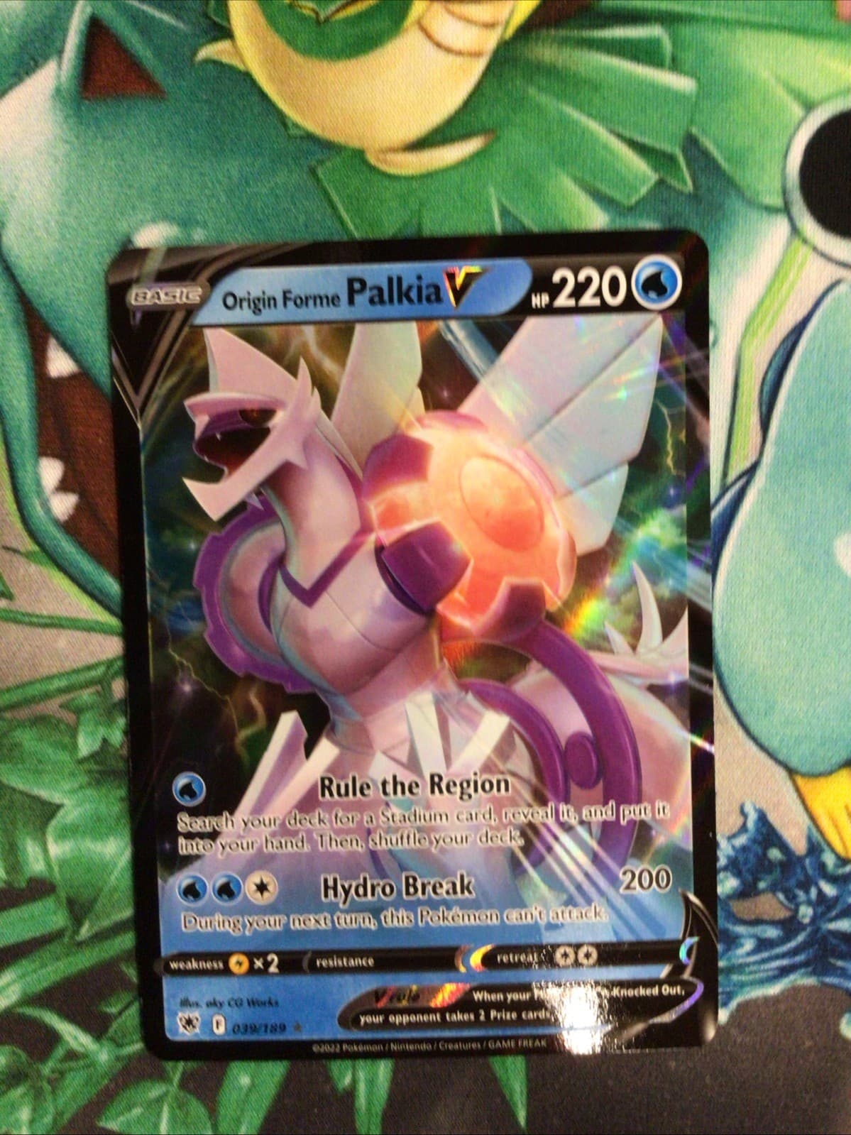 Origin Forme Palkia V 39/189 Ultra Rare Astral Radiance Pokemon TCG Near Mint