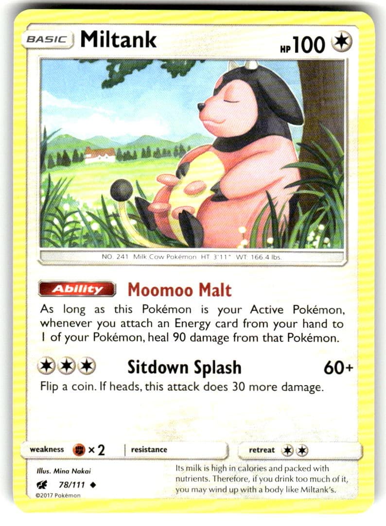 Miltank 78/111 Near Mint Crimson Invasion