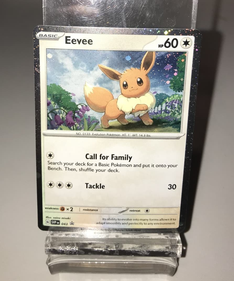 Eevee 043 Scarlet & Violet Black Star Promo Holo Pokemon Card LP