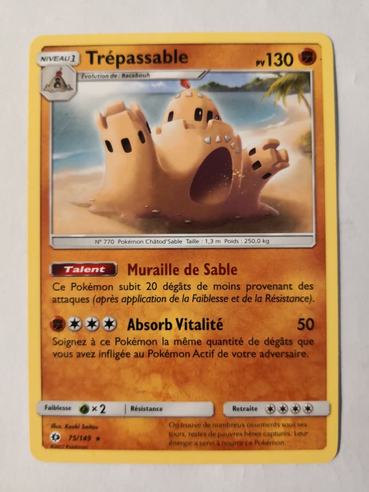 Carte Pokémon - Trépassable 75/149 - SL01:Soleil et Lune
