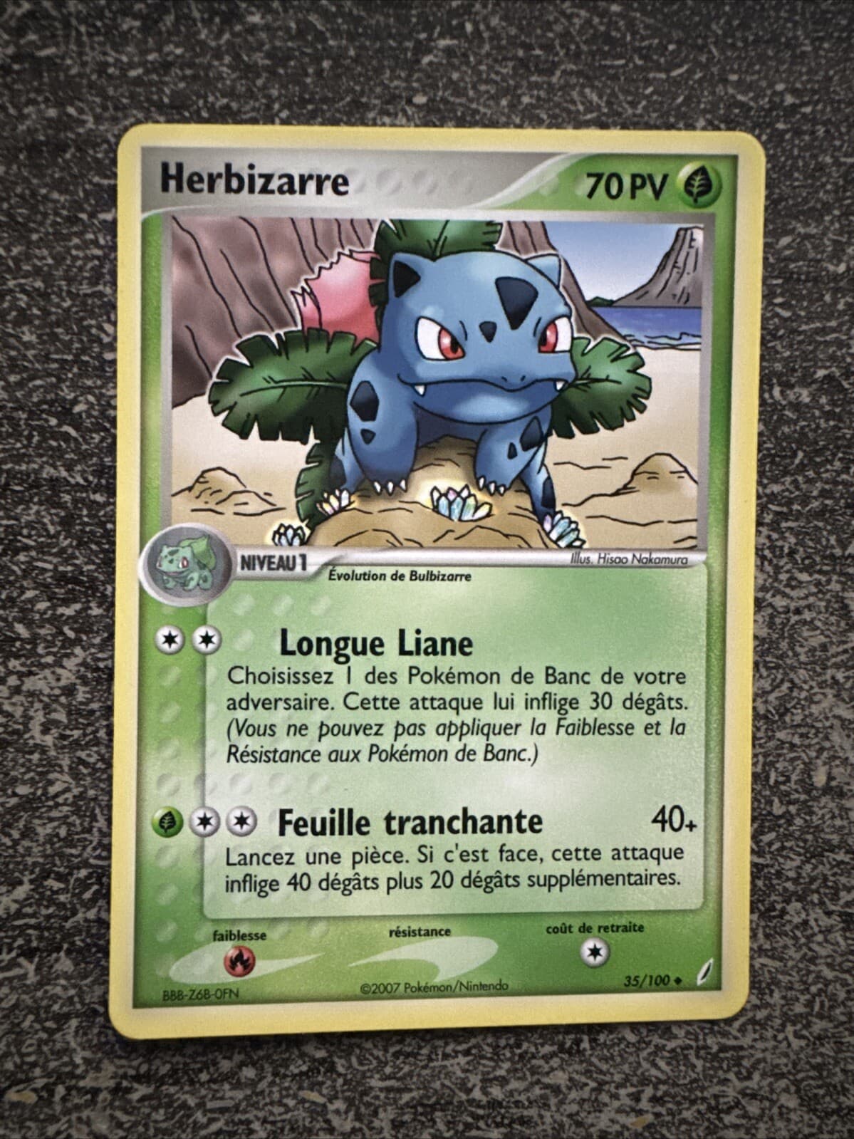 HERBIZARRE UNCO - POKEMON 35/100 EX GARDIENS DE CRISTAL NM FR