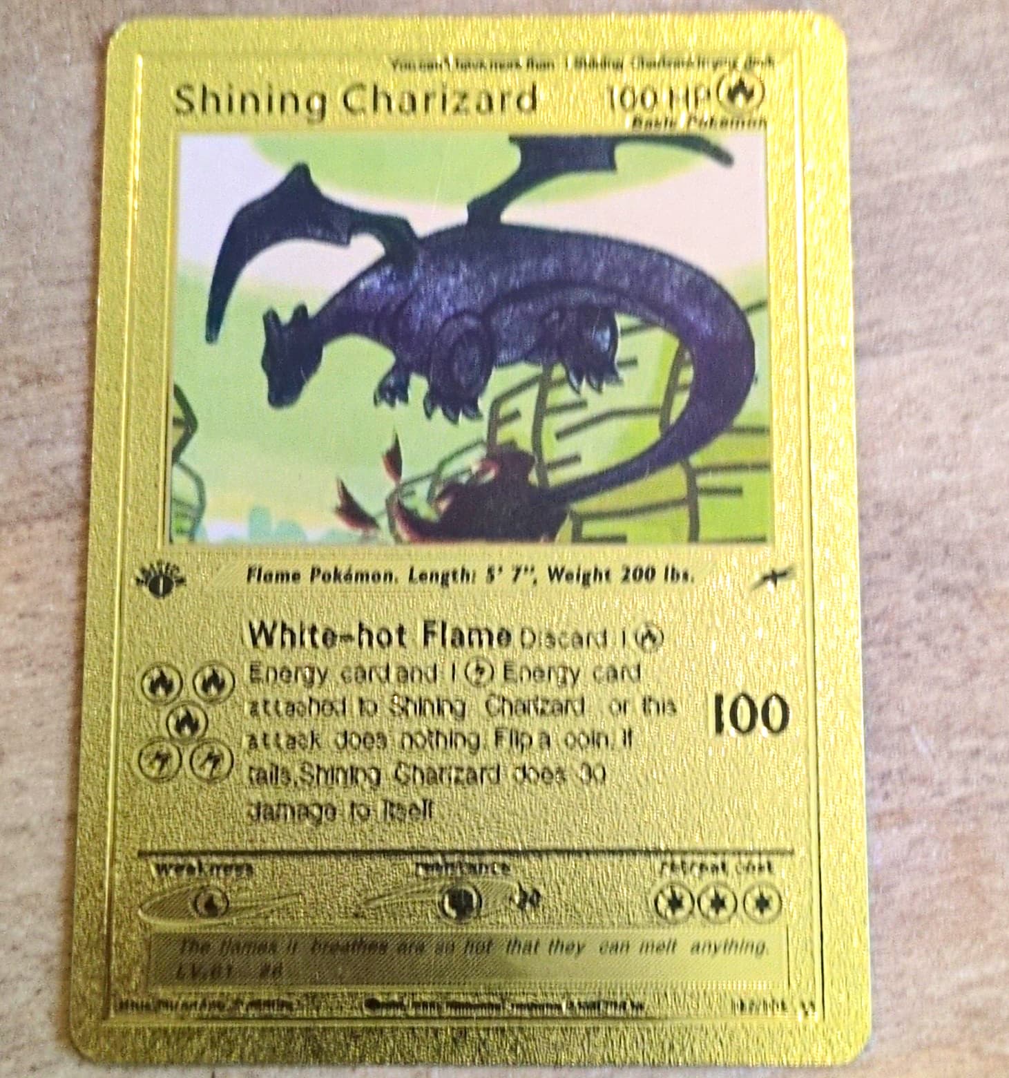 Pokemon TCG Shining Charizard 107/105 Neo Destiny Holo Rare English Card