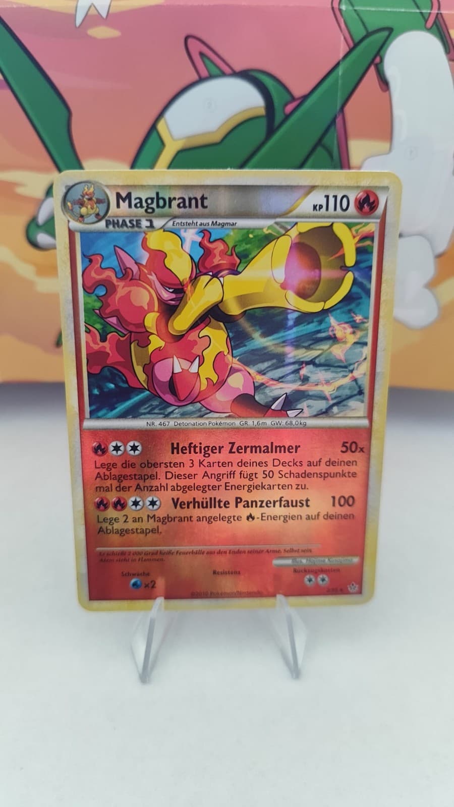 Magbrant Holo 2/95 HS Entfesselt - Deutsch, Pokemon Karten, NM - Mint