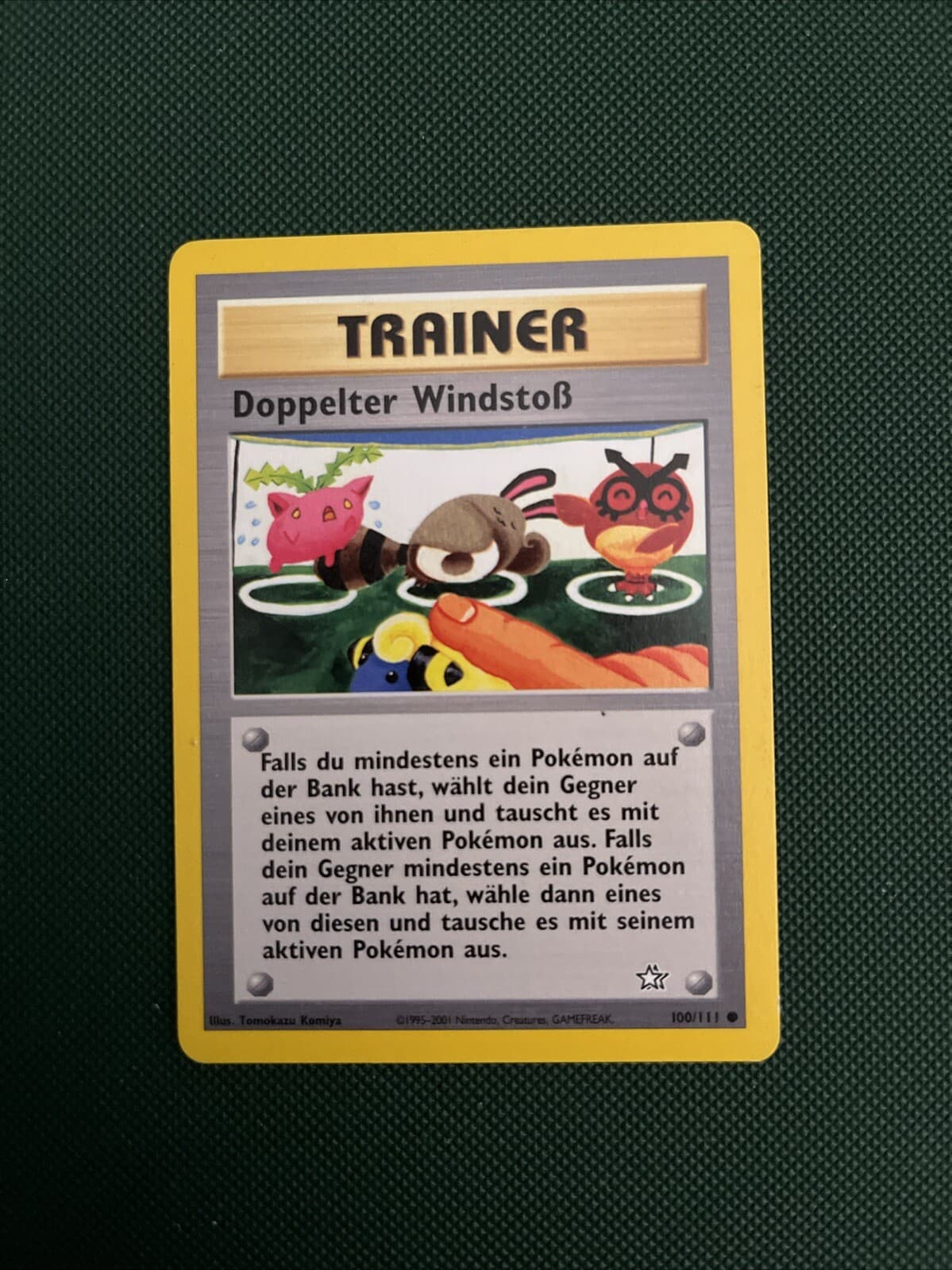 Pokemon Neo Genesis 100/111 - Doppelter Windstoß Deutsch Trainer