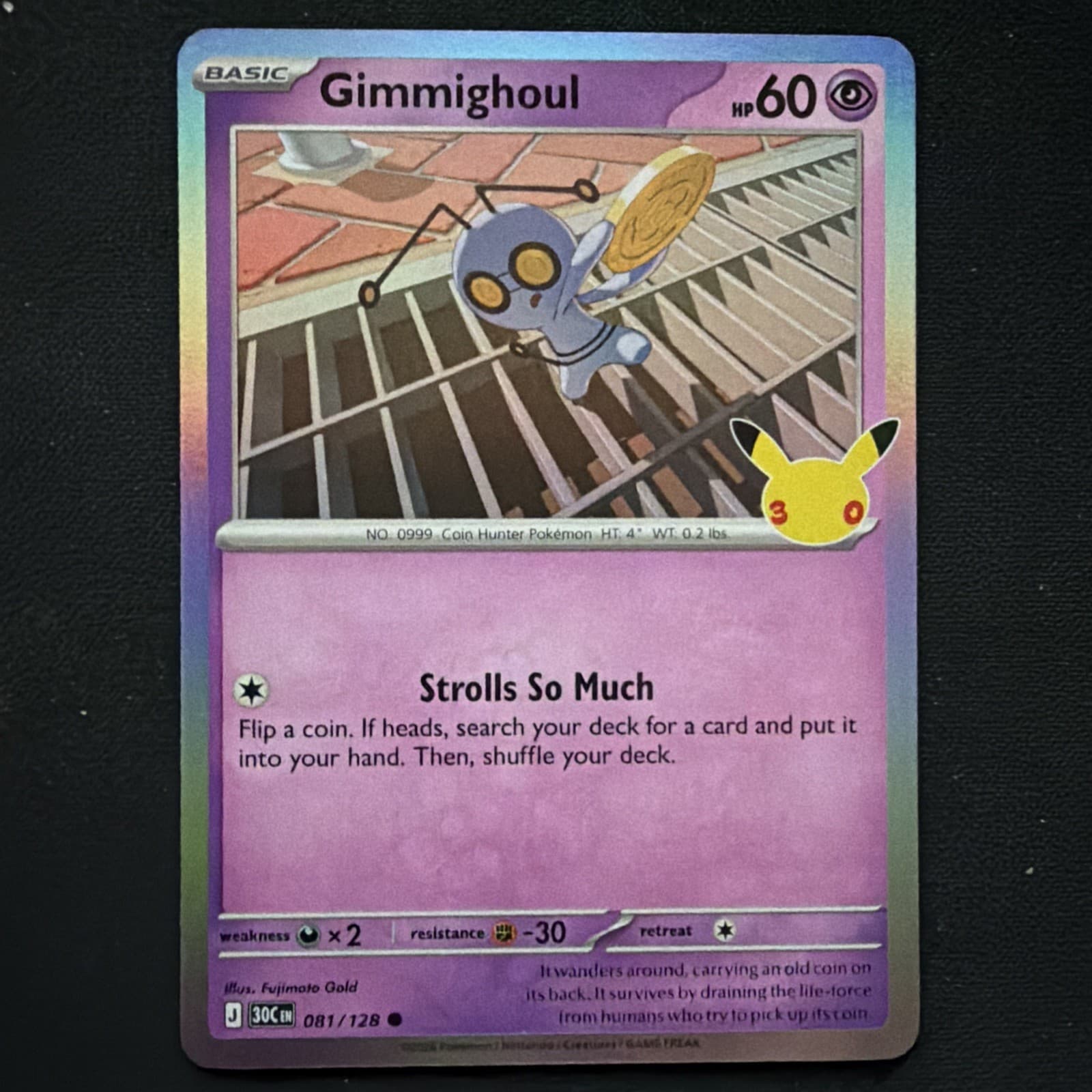 Gimmighoul - 2026 Pokemon 30th Celebration 81/128