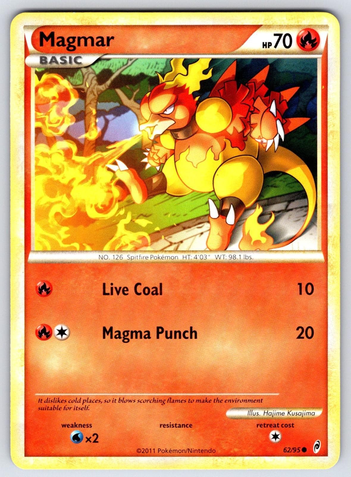 Magmar 62/95 Common Call of Legends Pokemon MP