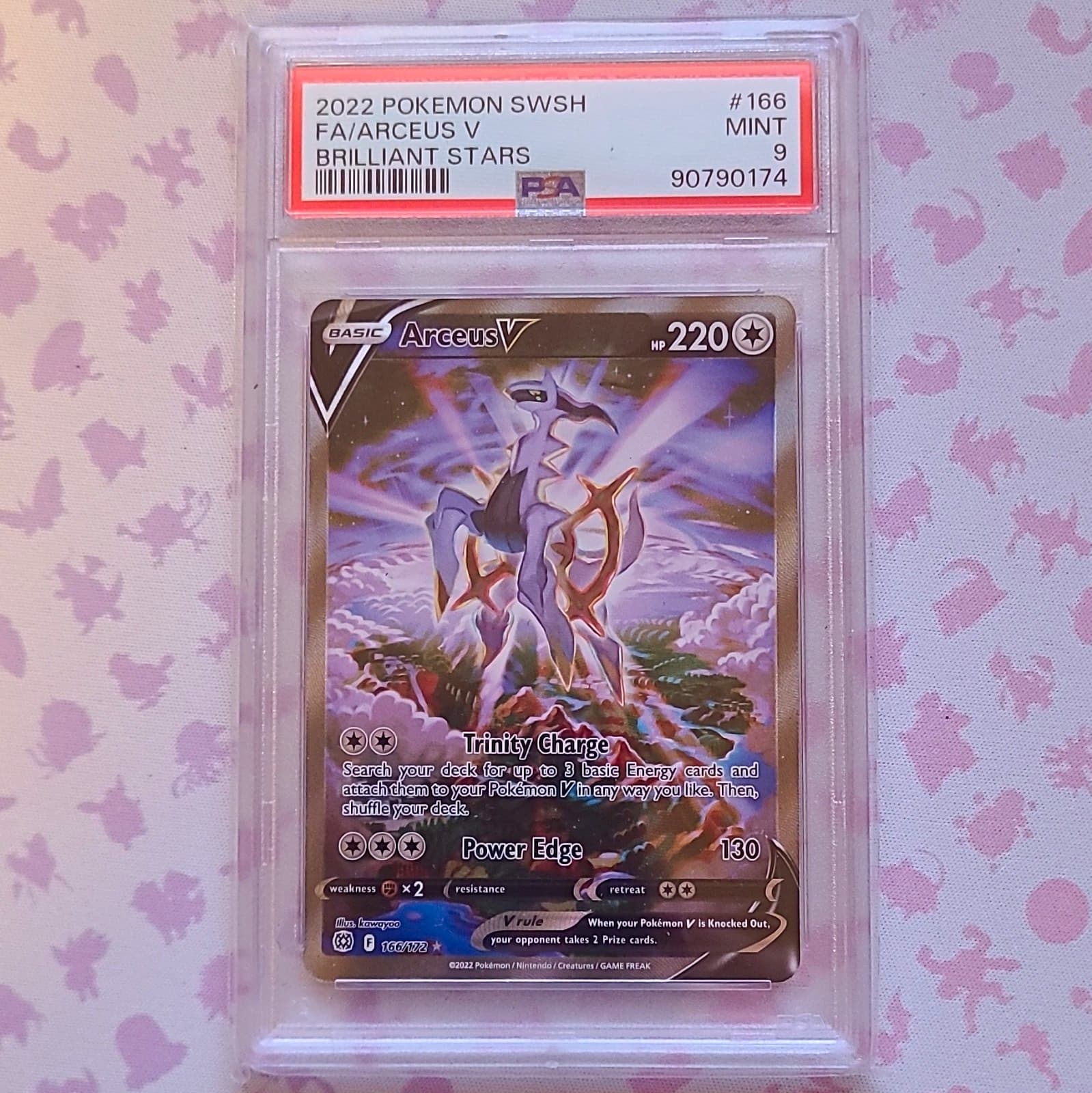Arceus V 166/172 Swsh09 Brilliant Stars Alternate Full Art Holo PSA 9