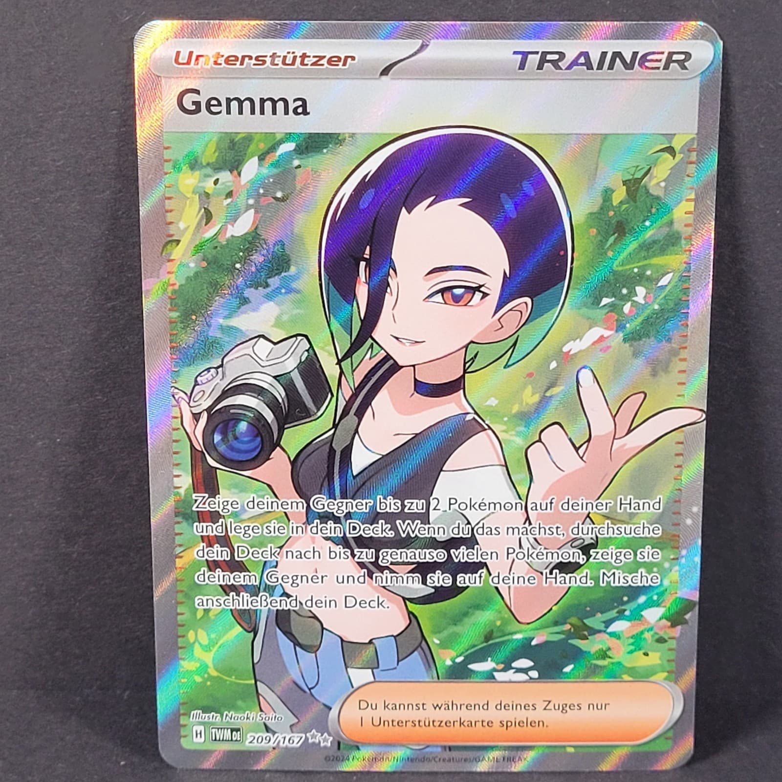 🍀Gemma🍀Maskerade im Zwielicht TWM 209 - Pokemon Karte - Deutsch - Near Mint