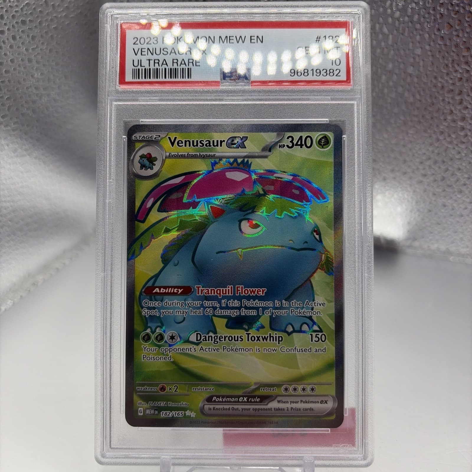 Venusaur ex 182/165 Sv: Scarlet & Violet 151 Holo PSA 10
