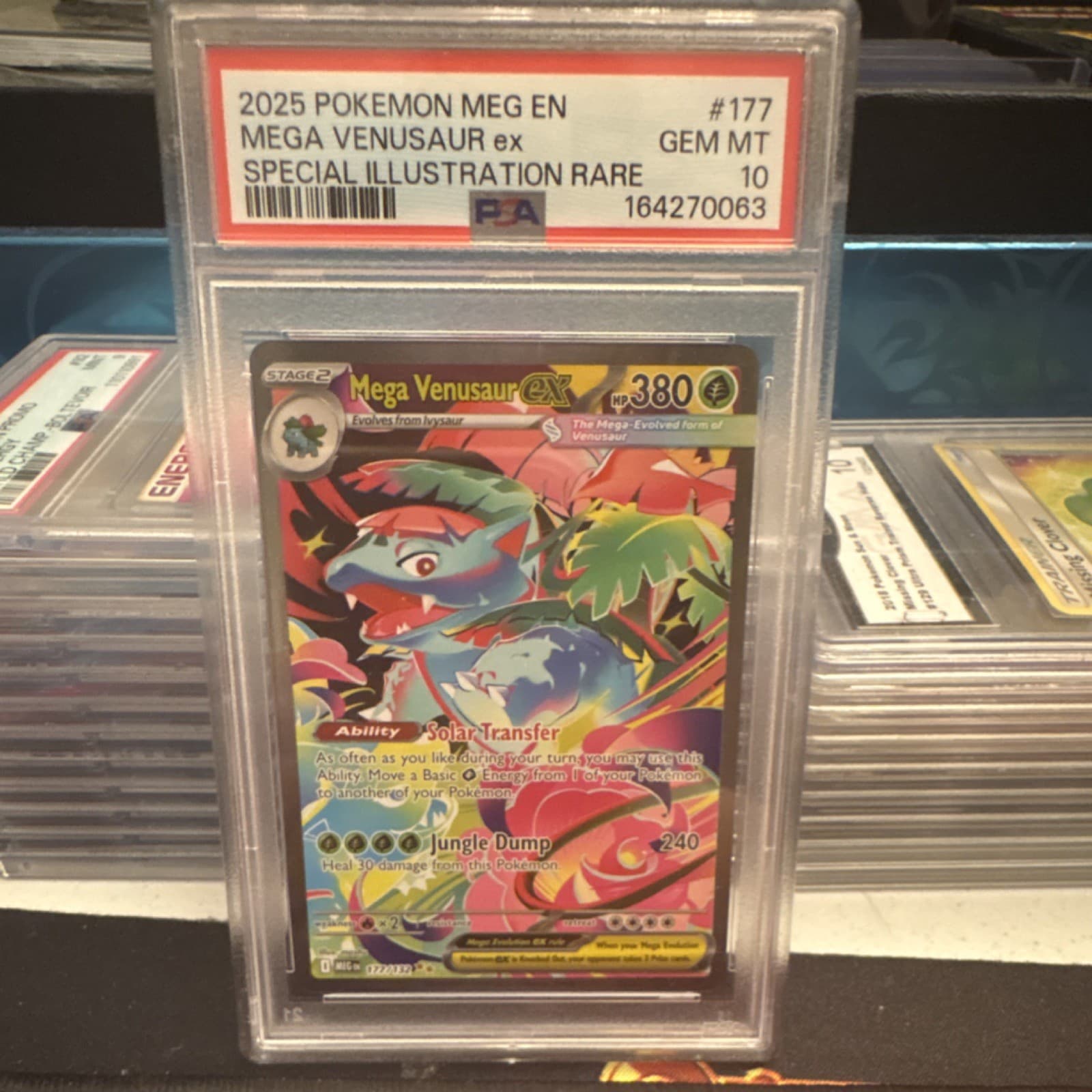 2025 Pokémon TCG Mega Venusaur ex 177/132 SIR Holo PSA 10